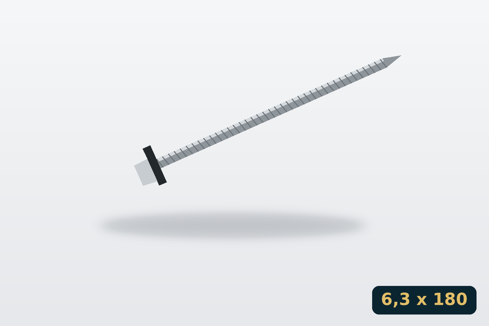 Rögzítőcsavar önfúró 6,3 x 180 mm