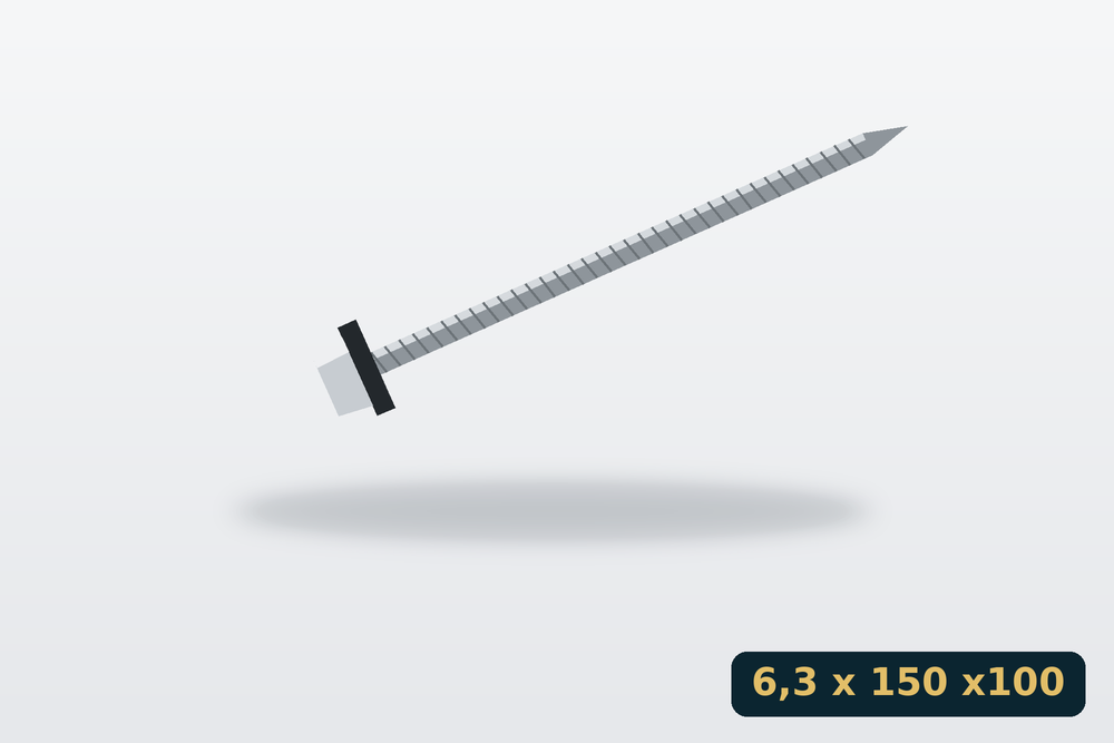 Rögzítőcsavar önfúró 6,3 x 150 mm – 100 db-os doboz