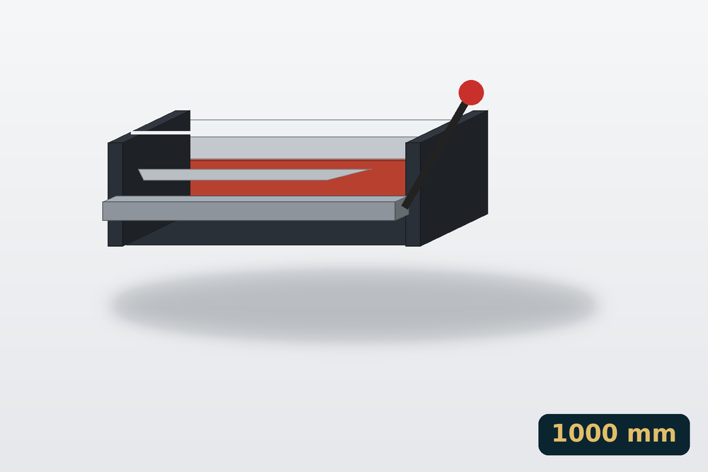 Kézi lemezvágó olló (emeltyűs) 1000 mm