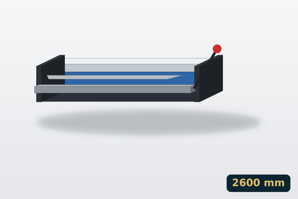 Kézi lemezhajlító (élhajlító) 2600 mm