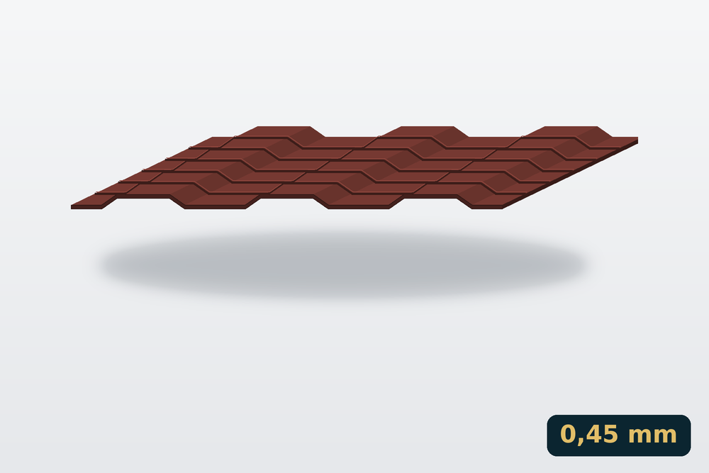 Cserepeslemez Modul 0,45 mm