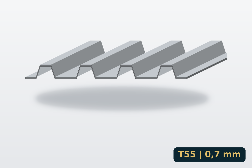 Trapézlemez T55 0,7 mm