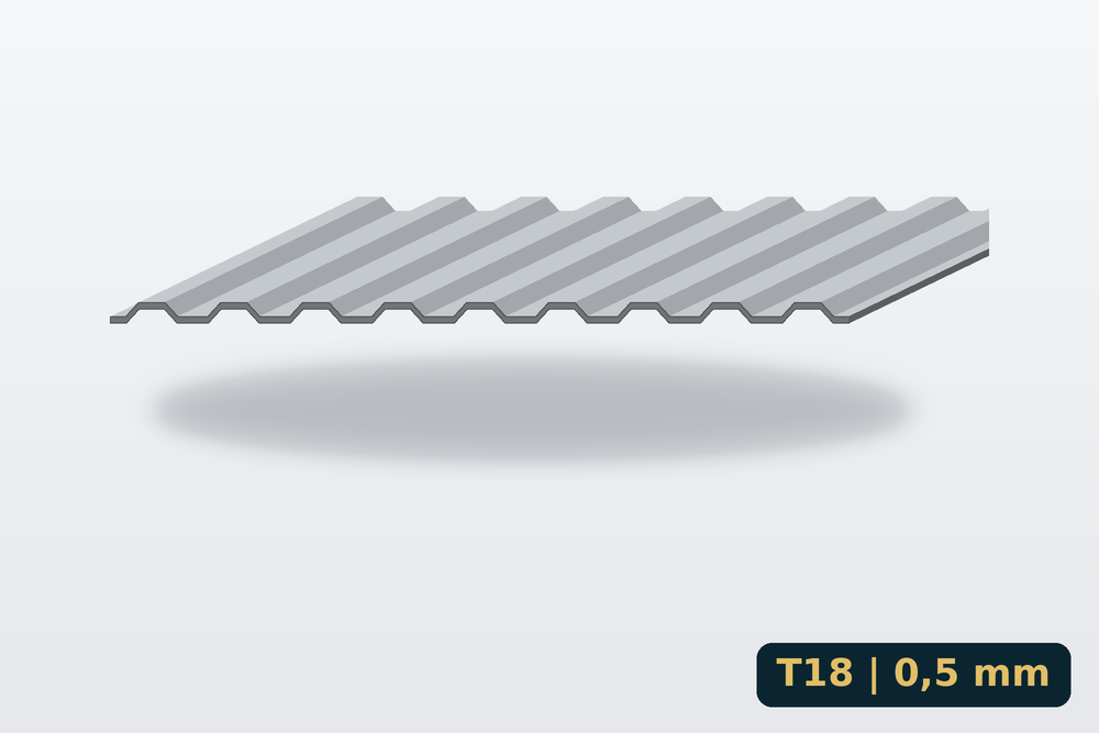 Trapézlemez T18 0,5 mm