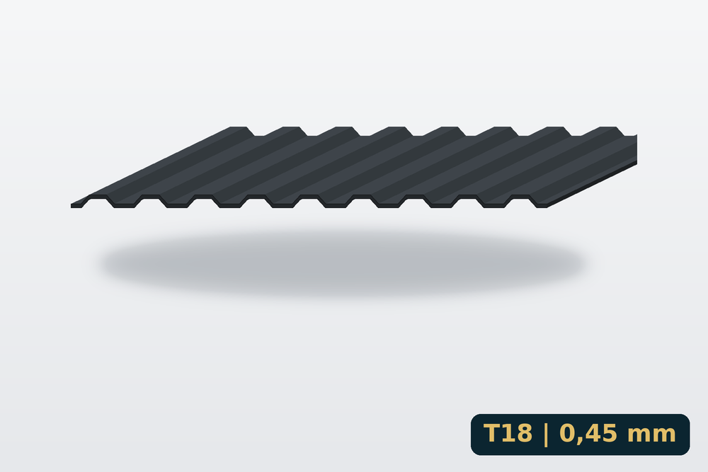 Trapézlemez T18 0,45 mm