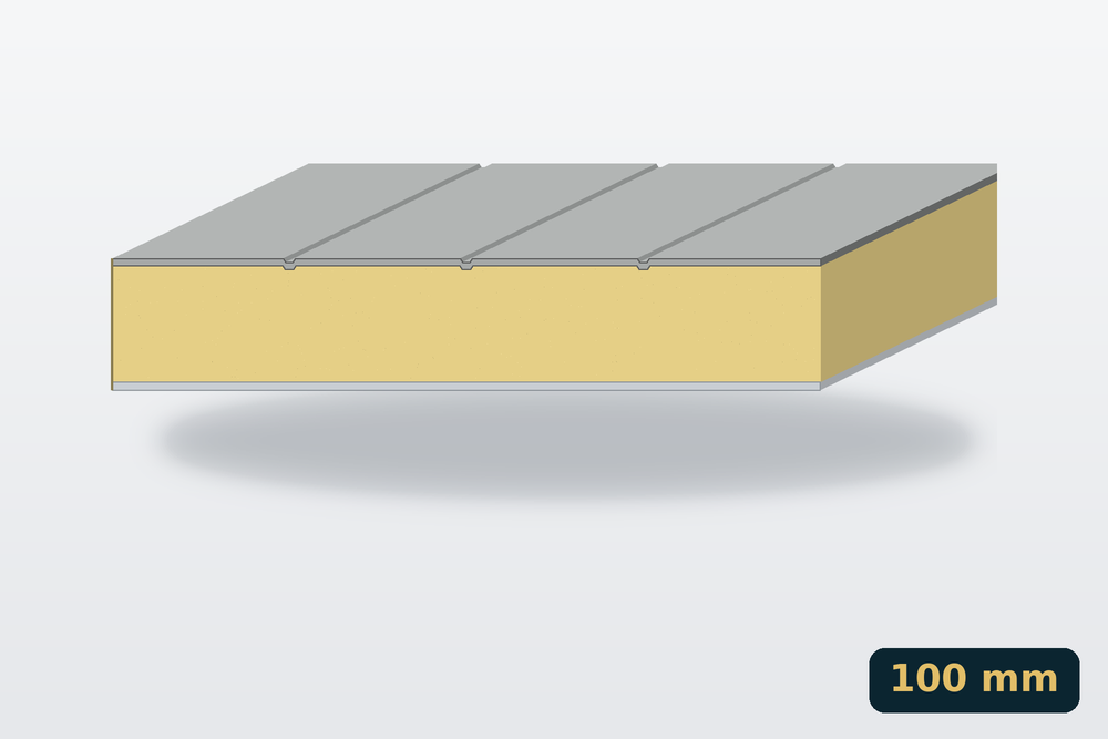 Szendvicspanel PIR fali 100 mm