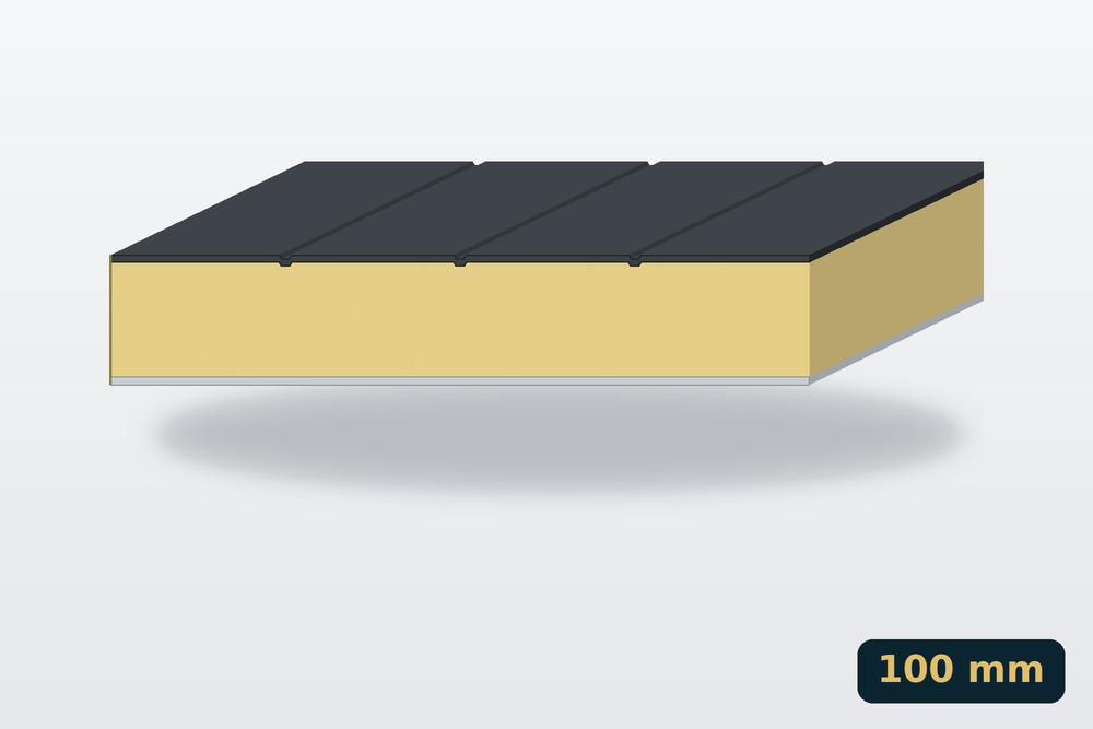 Szendvicspanel PIR fali 100 mm